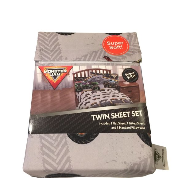 franco-bedding-monster-jam-twin-sheet-set-3-piece-set-grave-digger